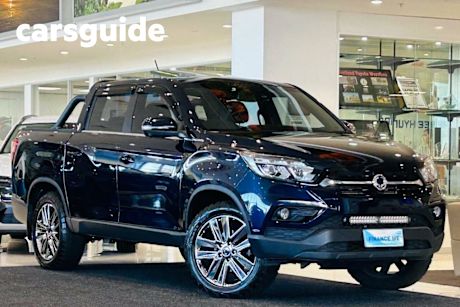 Blue 2020 Ssangyong Musso Dual Cab Utility Ultimate