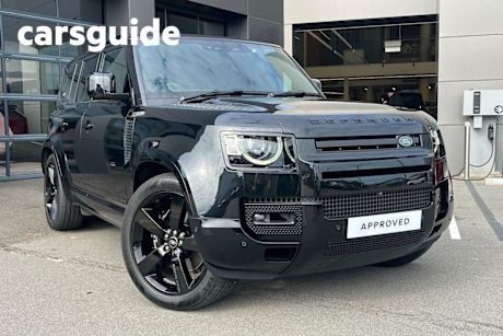 Black 2022 Land Rover Defender Wagon 110 P525 V8 (386KW)
