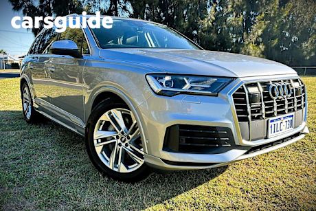 Silver 2022 Audi Q7 Wagon 45 TDI Quattro Mhev