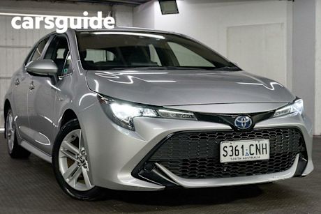 Silver 2021 Toyota Corolla Hatchback Ascent Sport Hybrid