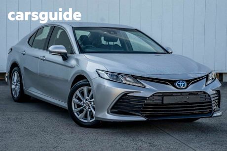 Silver 2022 Toyota Camry Sedan Ascent Hybrid
