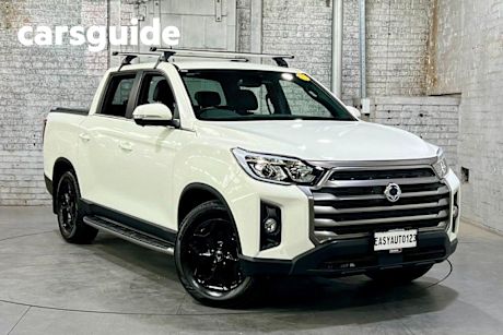 White 2022 Ssangyong Musso Crew Cab Pickup Ultimate