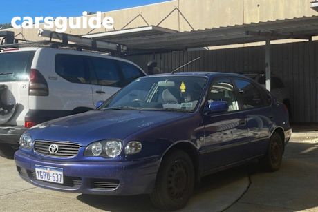 Blue 2001 Toyota Corolla Liftback Ascent Seca