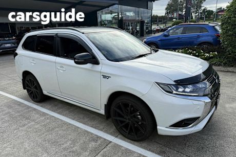 White 2021 Mitsubishi Outlander Wagon Phev GSR 5 Seat (awd)