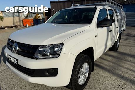 White 2016 Volkswagen Amarok Dual Cab Chassis TDI420 Core Edition (4X4)