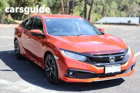 Orange 2019 Honda Civic Sedan RS