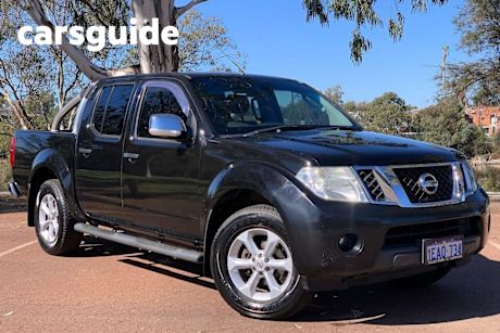 Black 2010 Nissan Navara Dual Cab Pick-up ST-X (4X4)