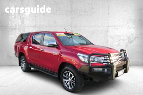 Red 2017 Toyota Hilux Ute Tray SR5