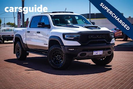 White 2023 Ram 1500 Ute Tray TRX Crew Cab