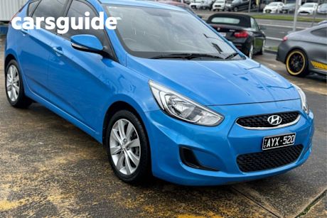 Blue 2019 Hyundai Accent Hatchback Sport