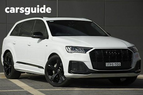 White 2024 Audi Q7 Wagon 55 TFSI Tiptronic Quattro S Line
