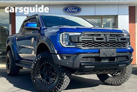Blue 2023 Ford Ranger Ute Tray Raptor FullTime 4WD DR