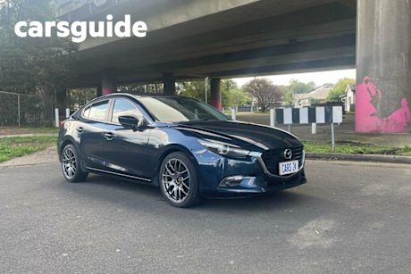 Blue 2018 Mazda 3 Sedan SP25 GT