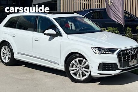 White 2022 Audi Q7 Wagon 45 TDI Quattro Mhev