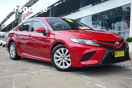 Red 2019 Toyota Camry Sedan Ascent Sport