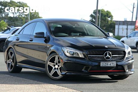 Black 2015 Mercedes-Benz CLA250 Coupe Sport 4Matic