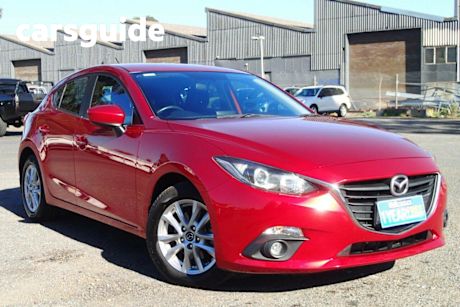 Red 2015 Mazda 3 Hatchback Maxx