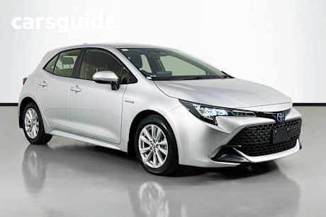 Silver 2022 Toyota Corolla Hatchback Ascent Sport + Conv PK Hybrid