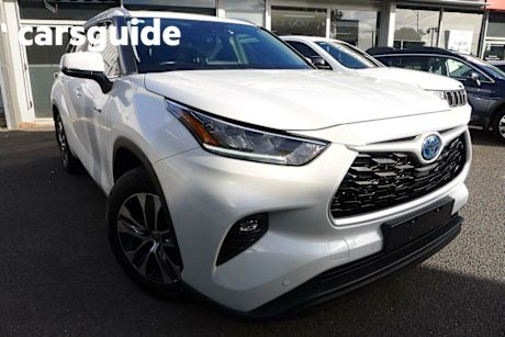 White 2022 Toyota Kluger Wagon GXL Hybrid AWD