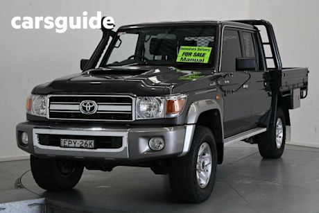 Grey 2021 Toyota Landcruiser 70 Series Double Cab Chassis GXL