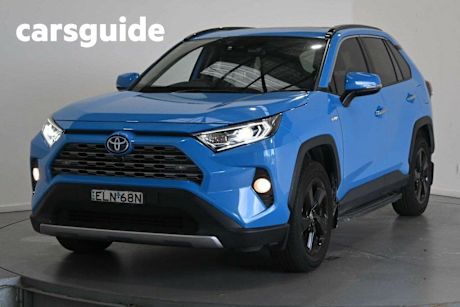 Blue 2020 Toyota RAV4 Wagon Cruiser (2WD) Hybrid