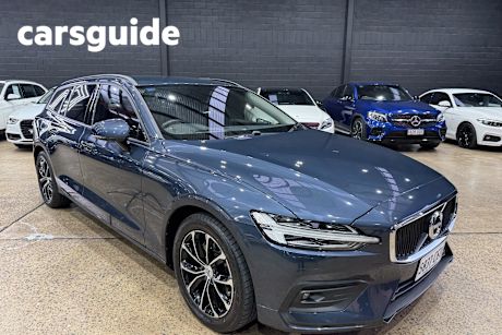 Blue 2020 Volvo V60 Wagon