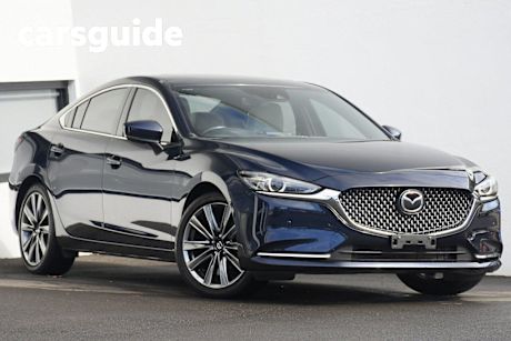 Blue 2019 Mazda 6 Sedan Atenza