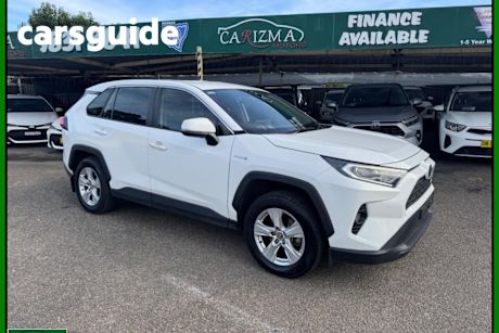 White 2020 Toyota RAV4 Wagon GX (awd) Hybrid