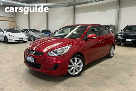 Red 2018 Hyundai Accent Sedan Sport