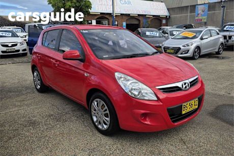 Red 2010 Hyundai I20 Hatchback Active