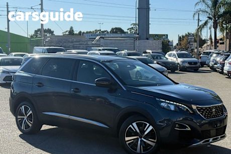 Blue 2017 Peugeot 5008 Wagon GT Line