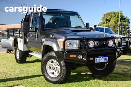 Grey 2008 Toyota Landcruiser Cab Chassis GXL (4X4)