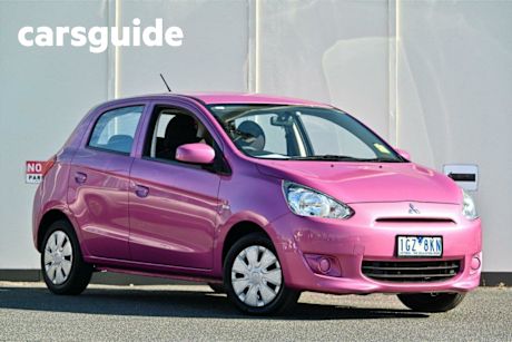 Red 2015 Mitsubishi Mirage Hatchback ES