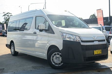 White 2019 Toyota Hiace Commercial Commuter High Roof Super LWB