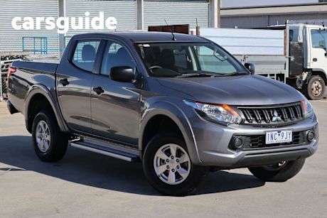 Grey 2018 Mitsubishi Triton Dual Cab Utility GLX Plus (4X4)