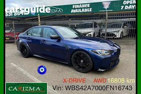 Blue 2022 BMW M3 Sedan Competition