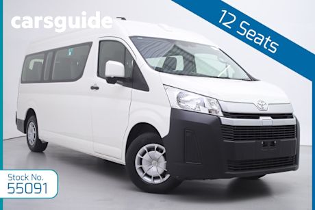 White 2021 Toyota Hiace Bus Slwb Commuter (12 Seats)