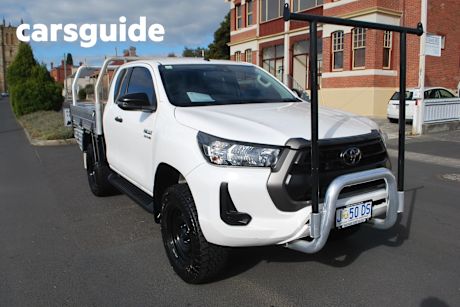 White 2020 Toyota Hilux X Cab Cab Chassis SR (4X4)