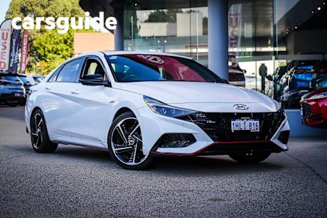 White 2021 Hyundai I30 Sedan N Line Premium