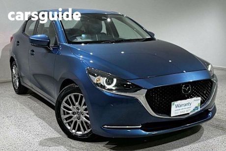 Blue 2021 Mazda 2 Sedan G15 GT