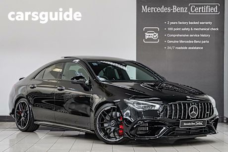 Black 2022 Mercedes-Benz CLA45 Coupe S 4Matic+