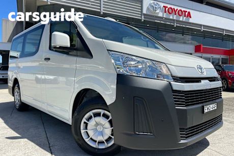 White 2024 Toyota Hiace Van LWB (4 Door Option)