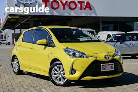 Yellow 2019 Toyota Yaris Hatchback ZR