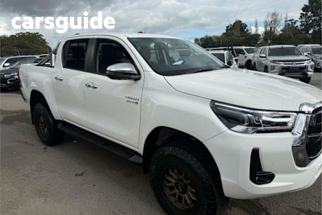 White 2023 Toyota Hilux Double Cab Chassis SR5 (4X4)