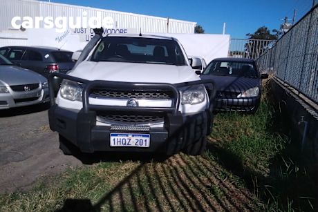 White 2012 Holden Colorado Crew Cab Chassis LX (4X4)