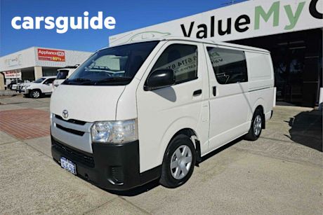 White 2017 Toyota Hiace Van LWB