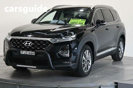 Black 2020 Hyundai Santa FE Wagon Elite Crdi (awd)