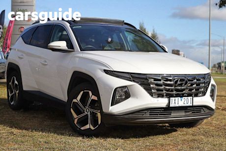 White 2023 Hyundai Tucson Wagon Highlander (awd)