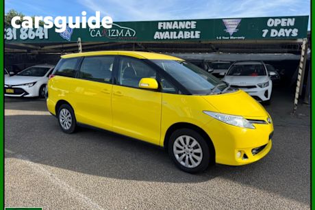 Yellow 2015 Toyota Tarago Wagon GLX
