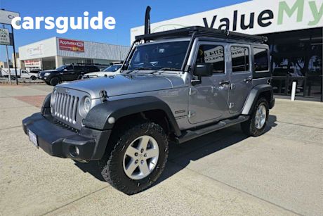 Silver 2015 Jeep Wrangler Unlimited Hardtop Renegade Sport (4X4)